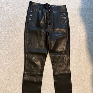 J brand Natasha leather high rise skinny